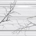 3D PVC panel - Branch Grey