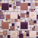 3D PVC panel - Mosaic Amaranth Modern