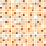 3D PVC panel - Mosaic Brown Coffee