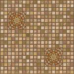 3D PVC panel - Mosaic Brown Medallion