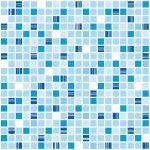 3D PVC panel - Mosaic Coffee Dark Blue