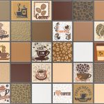 3D PVC panel - Mosaic Coffee With Milk Brown