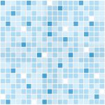 3D PVC panel - Mosaic Dark Blue Mix