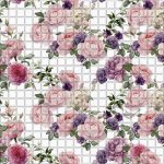 3D PVC panel - Mosaic Roses