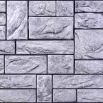 3D PVC panel - Stone Cut Grey