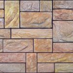 3D PVC panel - Stone Cut Yellow