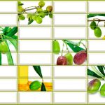 3D PVC panel - Tile Olive