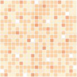3D PVC panel - Mosaic Orange Mix