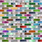3D PVC panel - Mosaic Rainbow