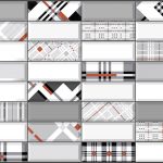 3D PVC panel - Tile Improvisation Red