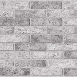 3D PVC panel - GRAY BRICK - ТP10017309